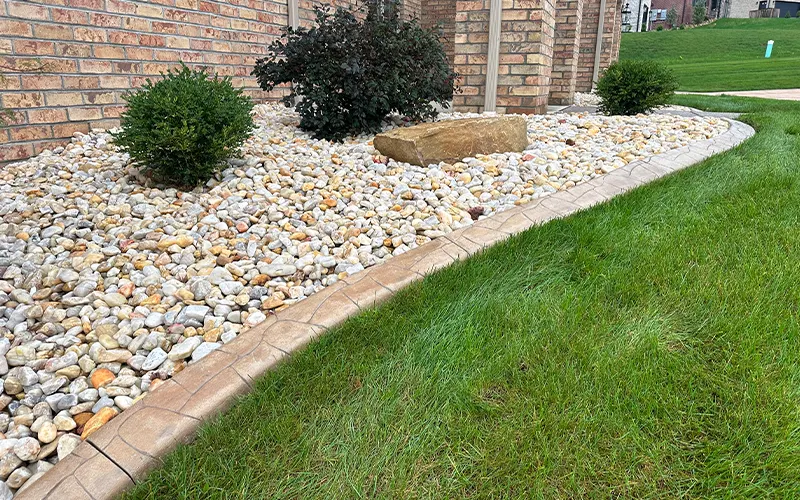 Outdoor living space built by Q&A Landscaping