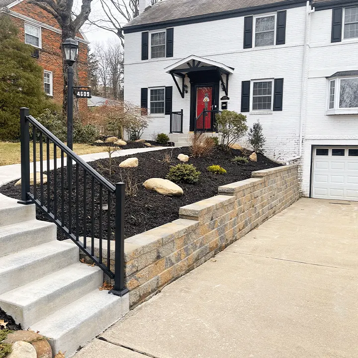 Retaining wall installation in Pittsburgh PA