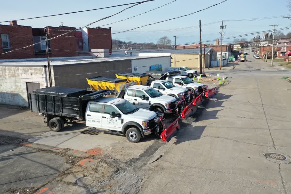 Commercial snow plowing service in Pittsburgh