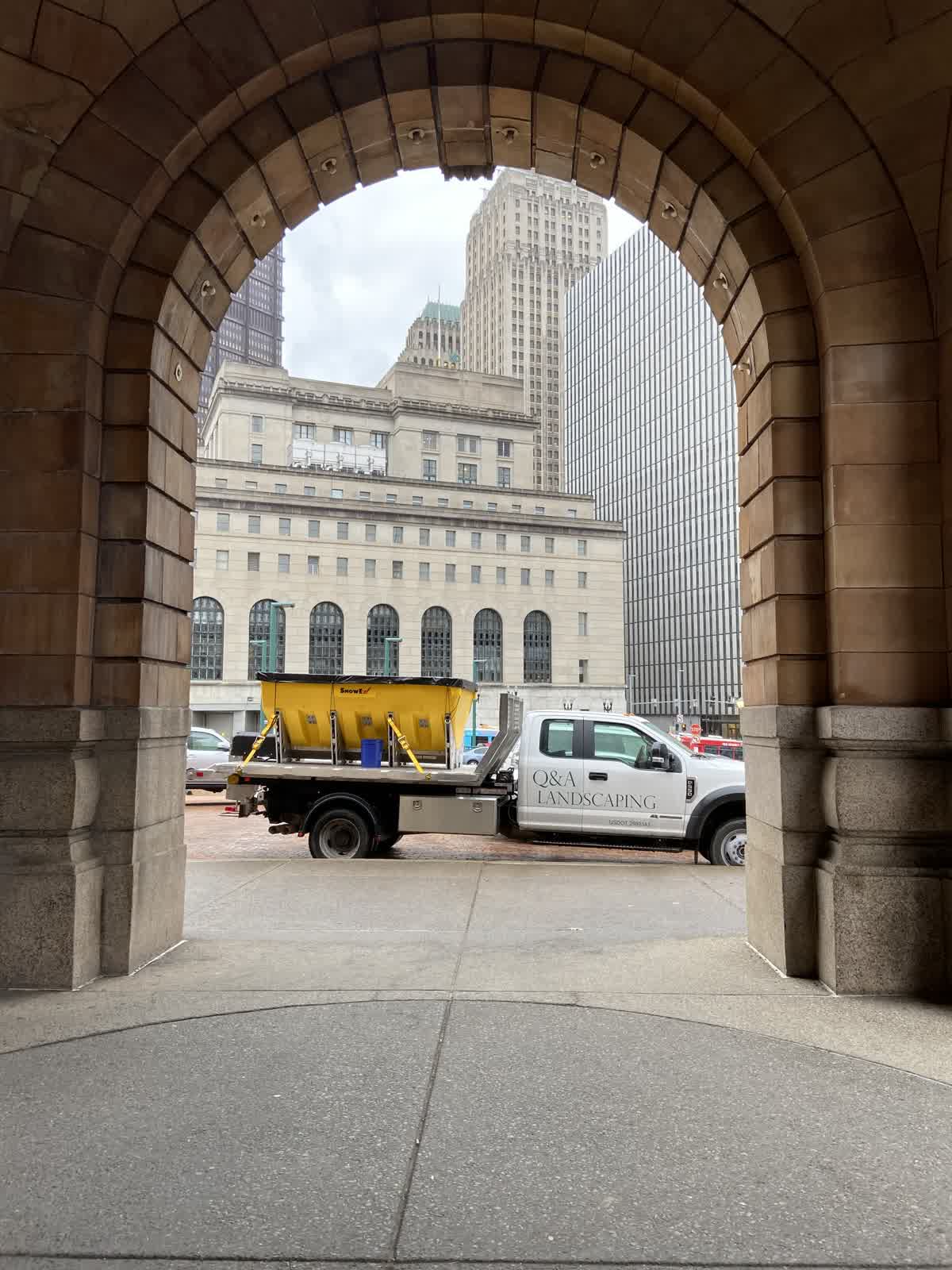 Winter storm snow clearing Pittsburgh